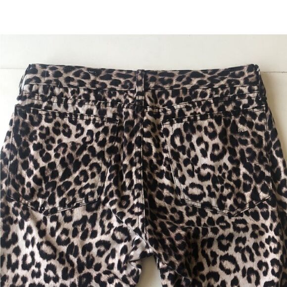 Rag & Bone Boyfriend Mid Rise Leopard Jeans Size 25 NWT - Picture 7 of 15